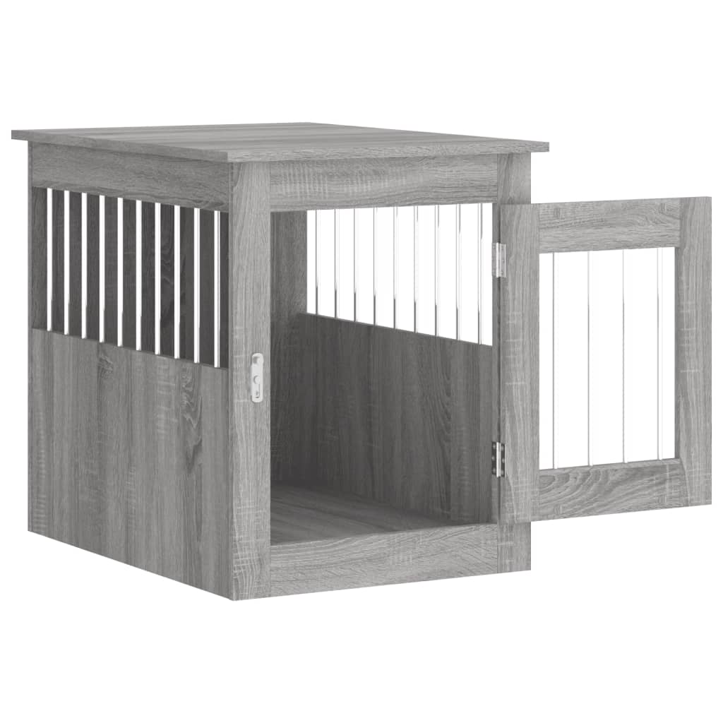 vidaXL Dog Crate Furniture Grey Sonoma 55x75x65 cm Engineered Wood