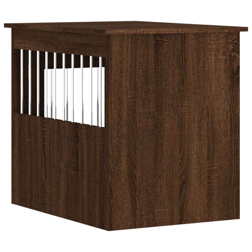 vidaXL Dog Crate Furniture Brown Oak 55x75x65 cm Engineered Wood