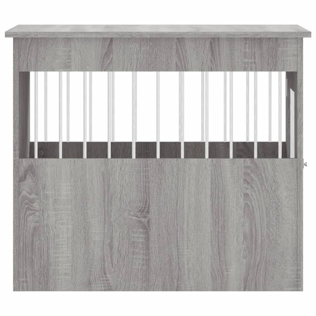 Dog Crate Furniture Grey Sonoma 55x80x68 cm Engineered Wood