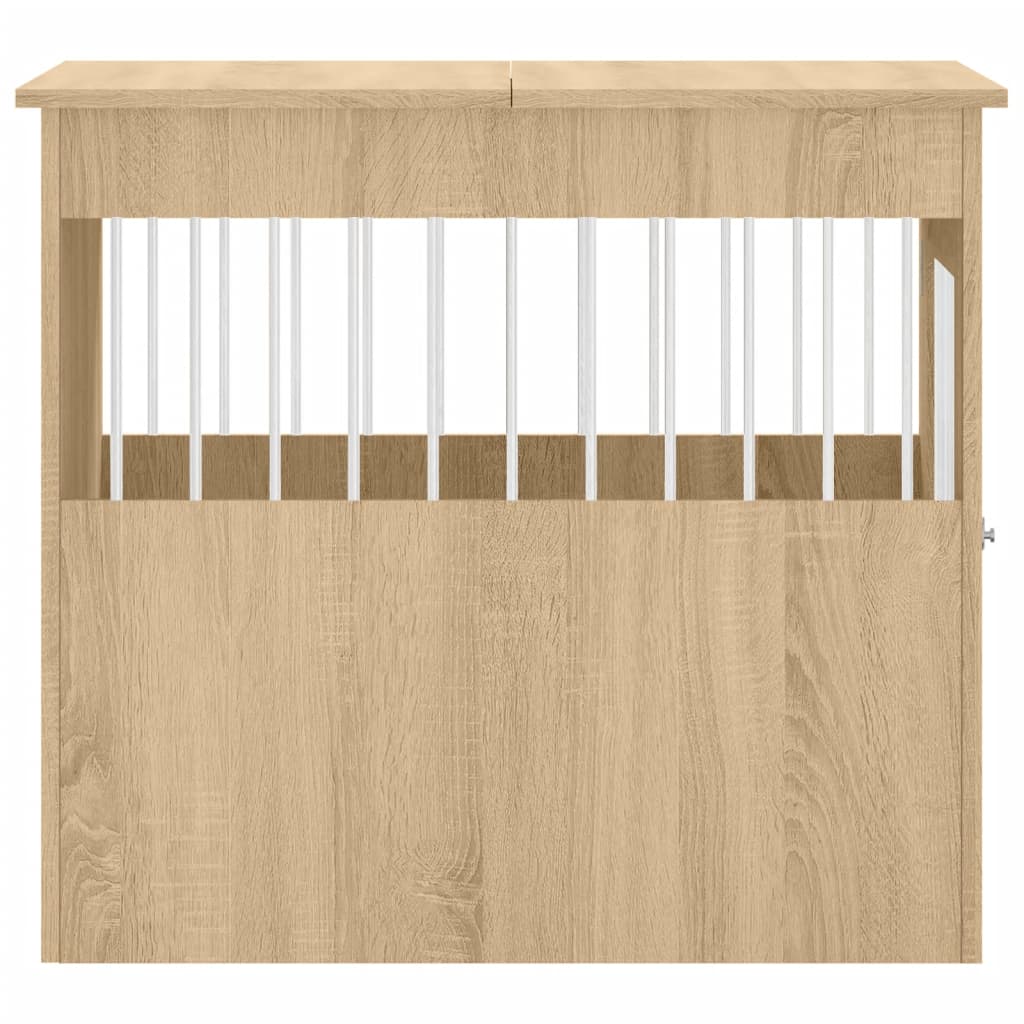 Dog Crate Furniture Sonoma Oak 64.5x80x71 cm Engineered Wood