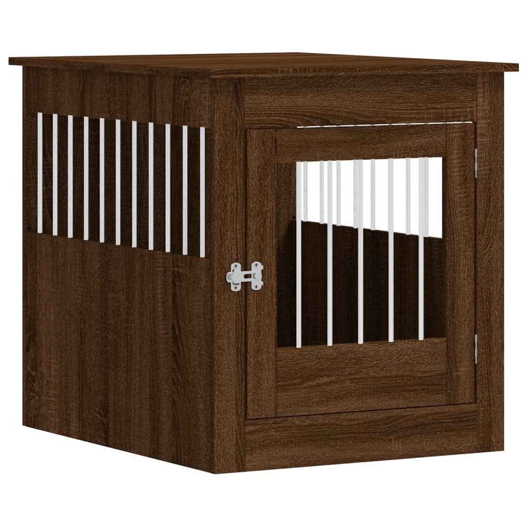 Dog Crate Furniture Brown Oak 64.5x80x71 cm Engineered Wood