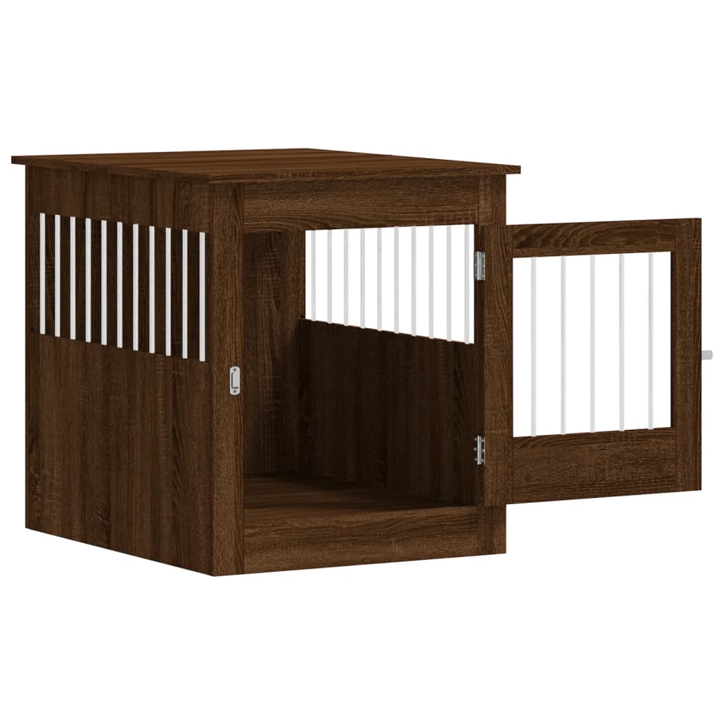 Dog Crate Furniture Brown Oak 64.5x80x71 cm Engineered Wood