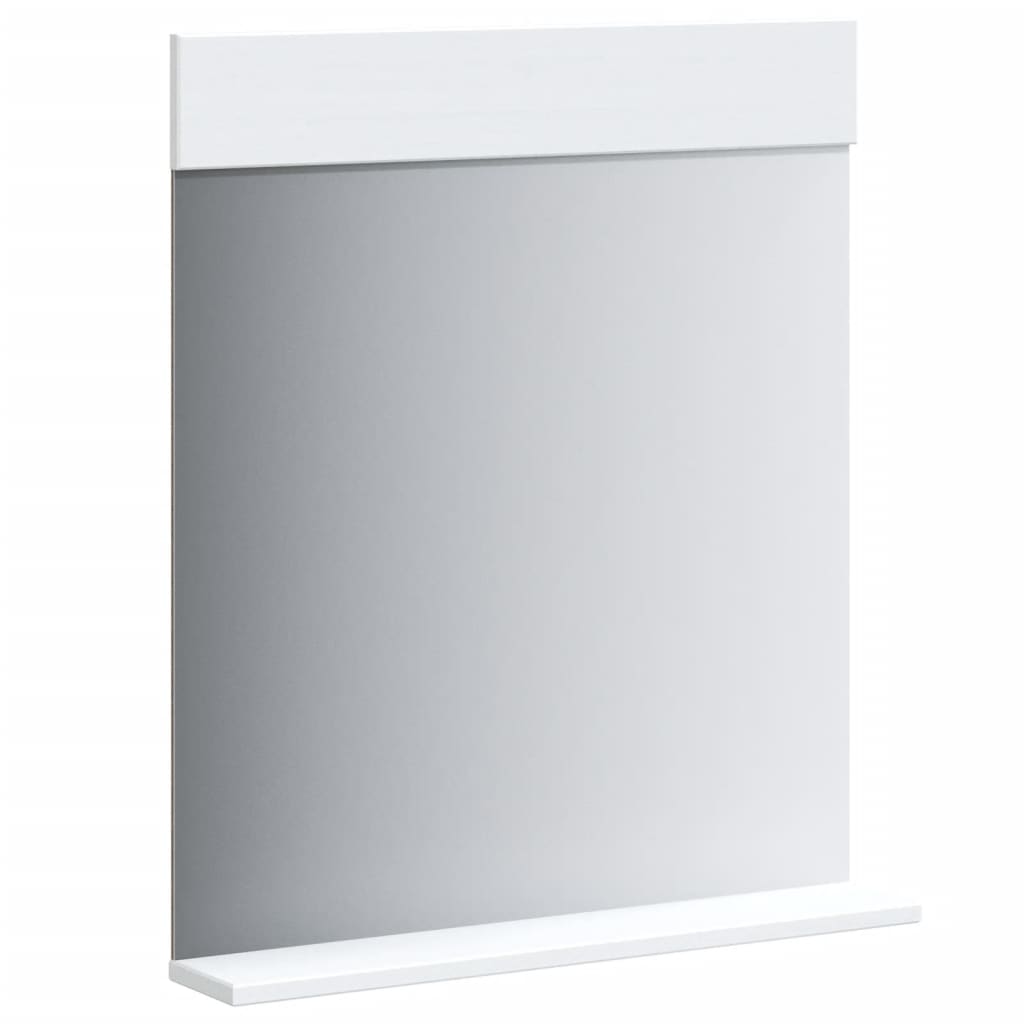 2 Piece Bathroom Furniture Set "BERG" White Solid Wood Pine