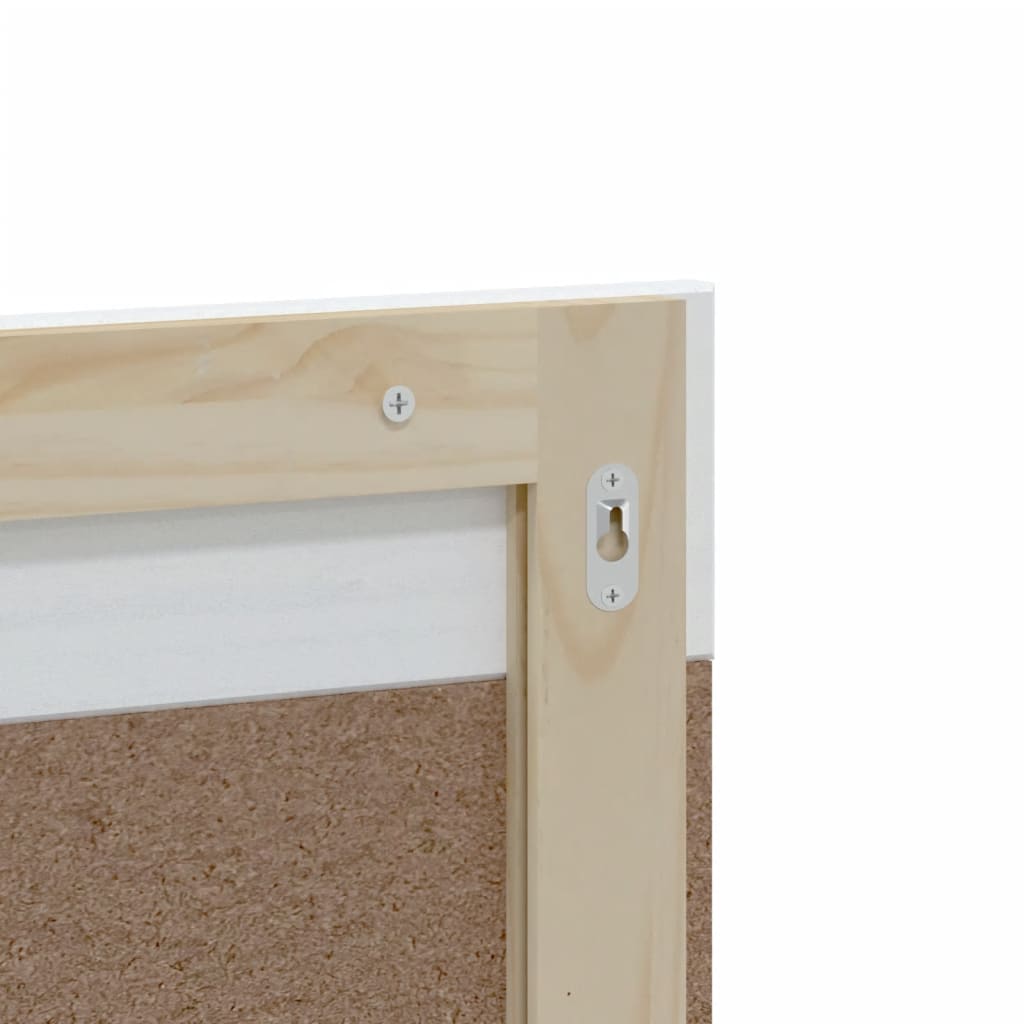 2 Piece Bathroom Furniture Set "BERG" White Solid Wood Pine
