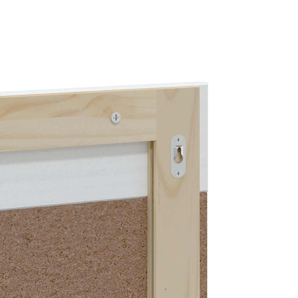 3 Piece Bathroom Furniture Set "BERG" White Solid Wood Pine
