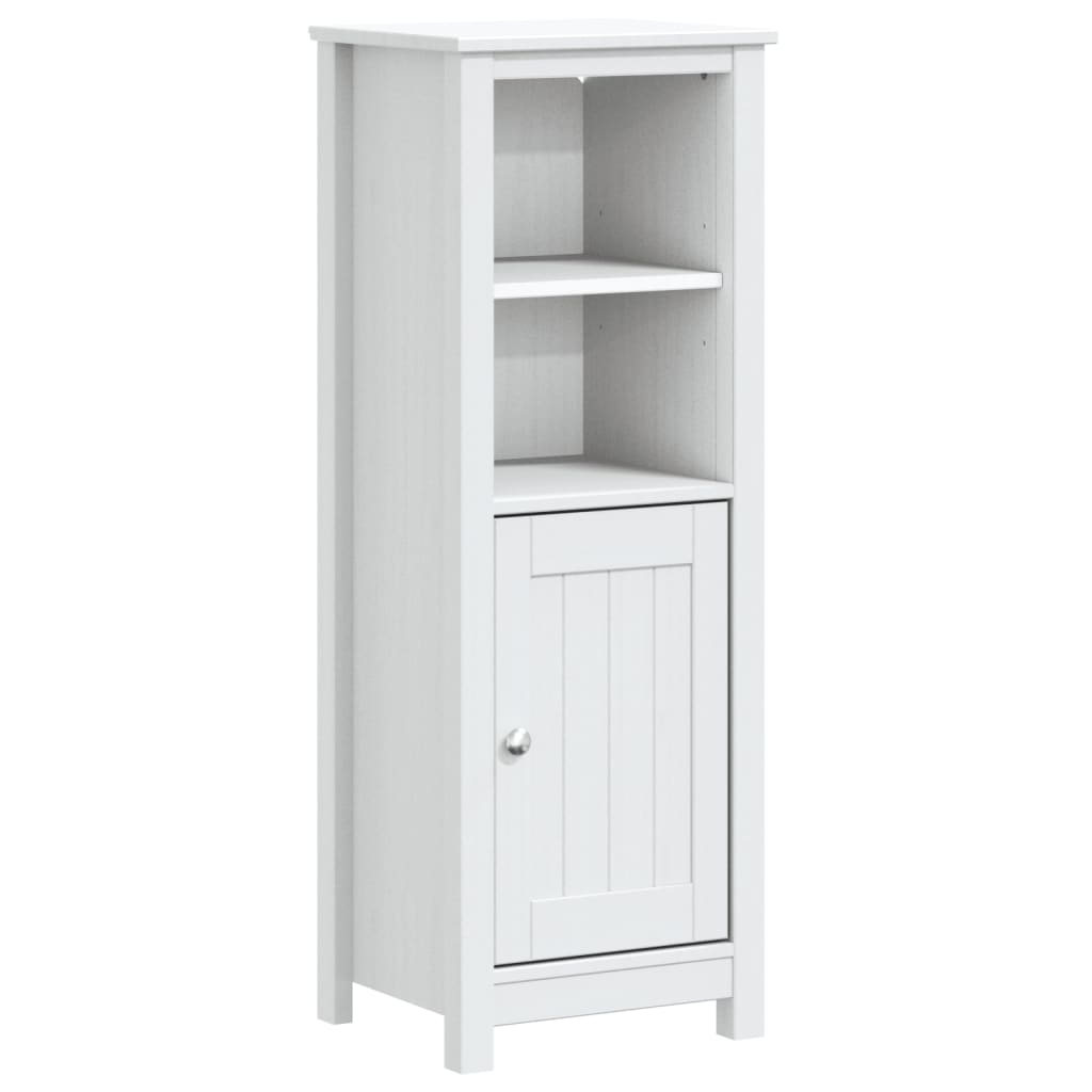 3 Piece Bathroom Furniture Set "BERG" White Solid Wood Pine