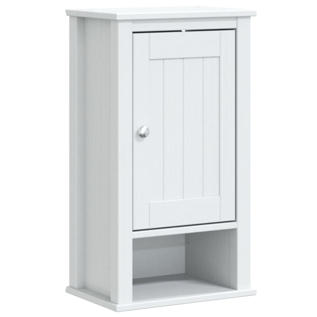 4 Piece Bathroom Furniture Set "BERG" White Solid Wood Pine