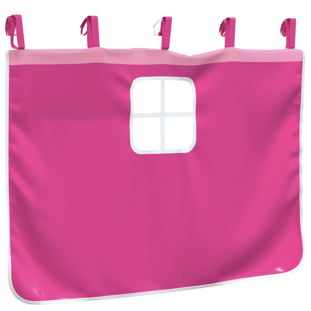 Curtains for Loft Bed Pink Polyester