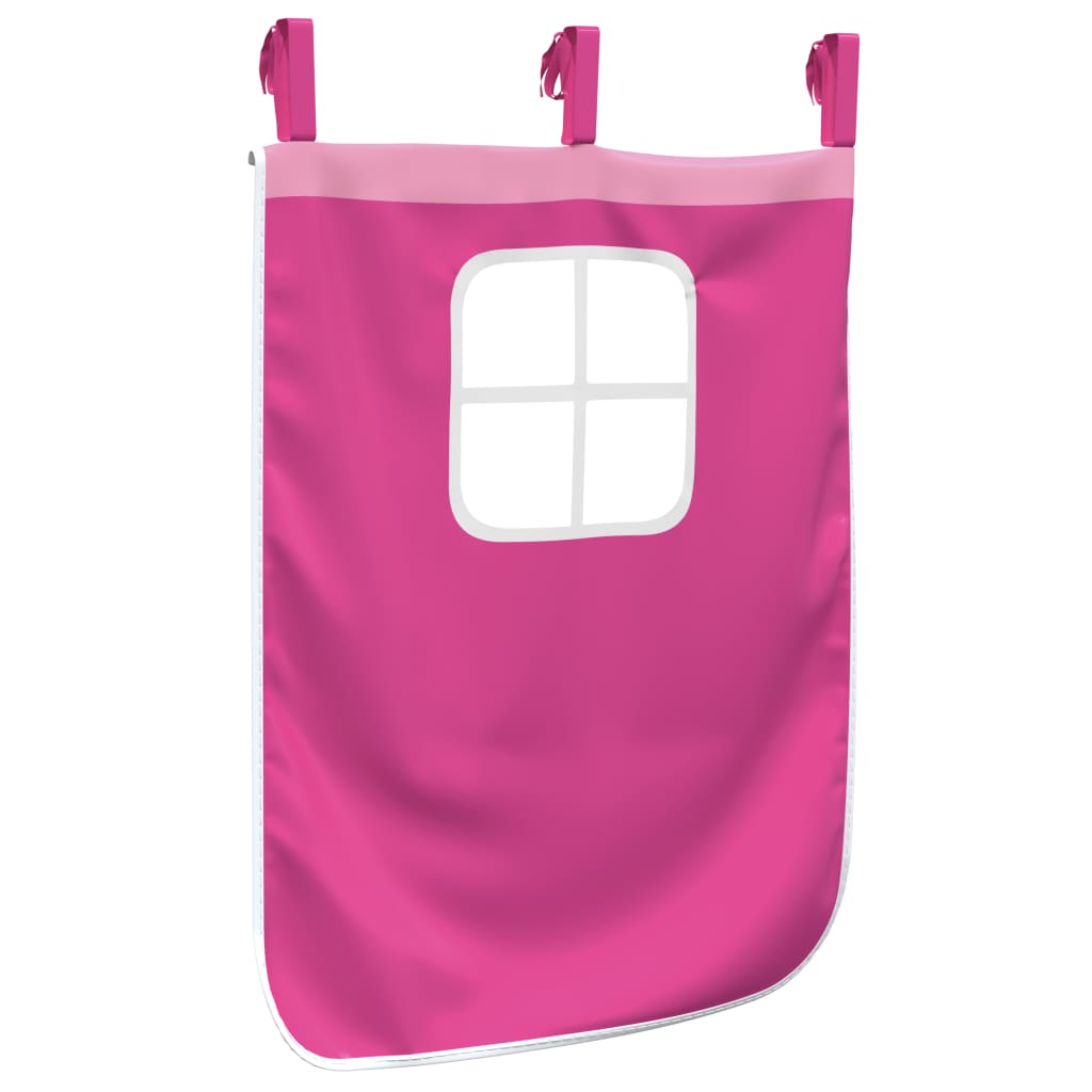 Curtains for Loft Bed Pink Polyester