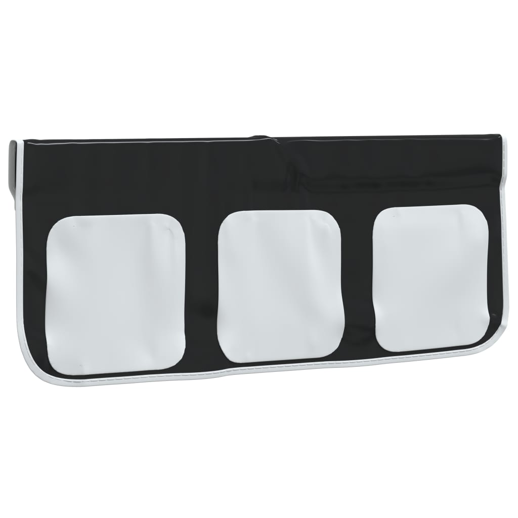 Curtains for Loft Bed with Tunnel White and Black Polyester