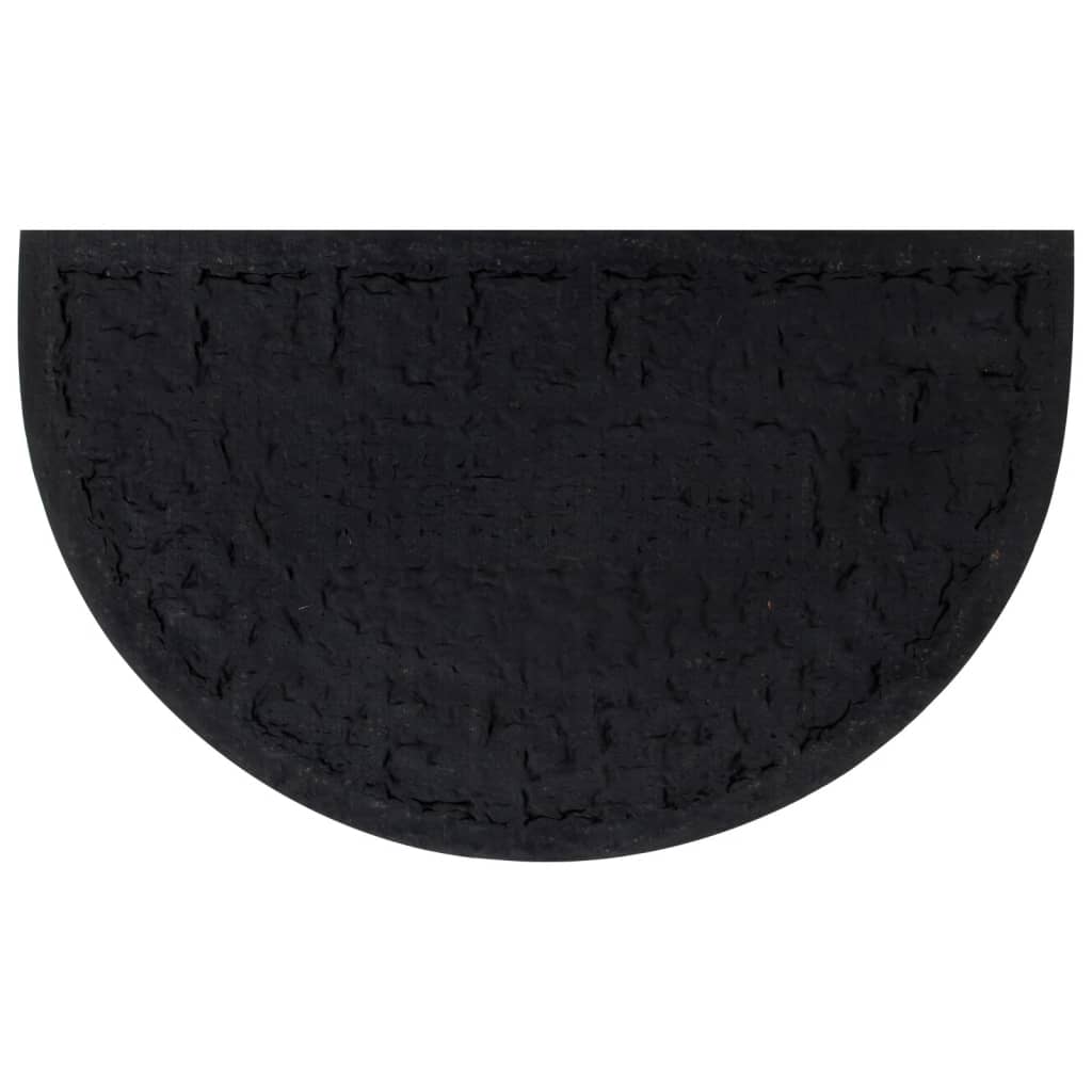 Door Mat Half Round 45x75 cm Rubber and Coir