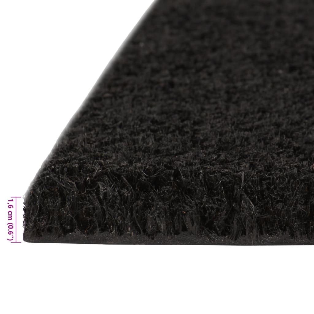 Door Mats 2 pcs Black 40x60 cm Tufted Coir