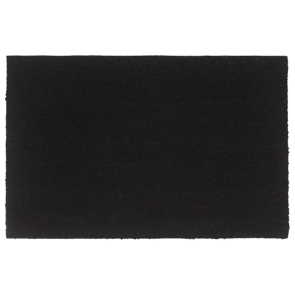 Door Mat Black 65x100 cm Tufted Coir