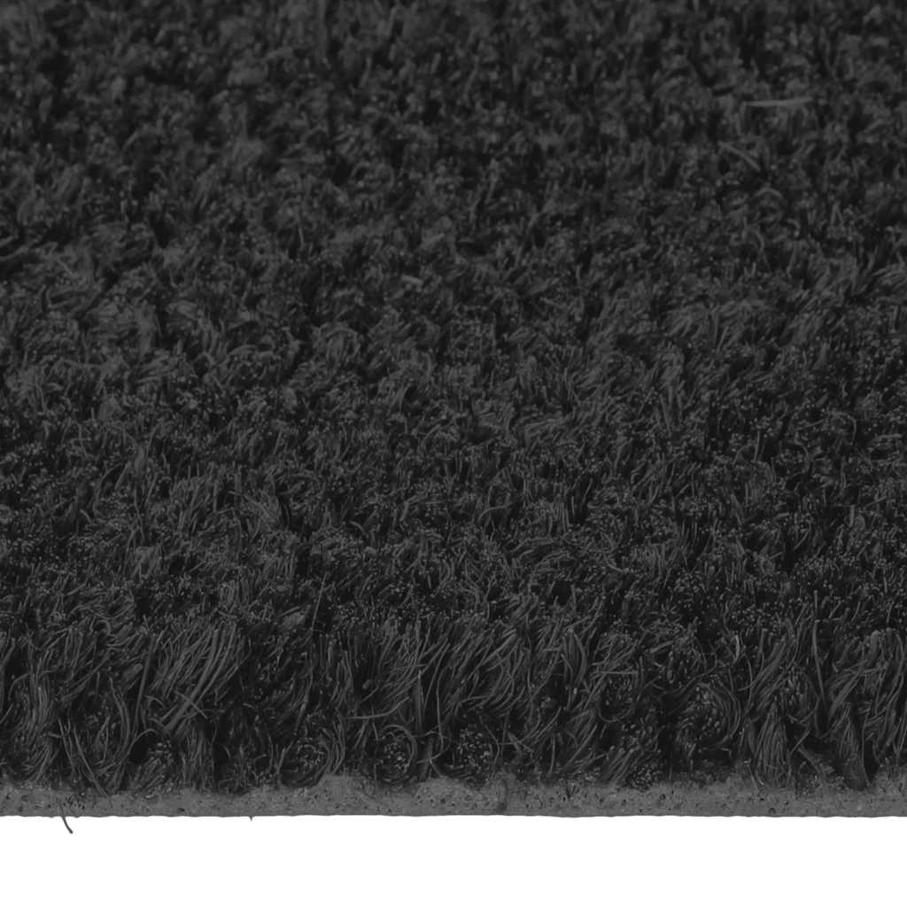 Door Mat Black 65x100 cm Tufted Coir