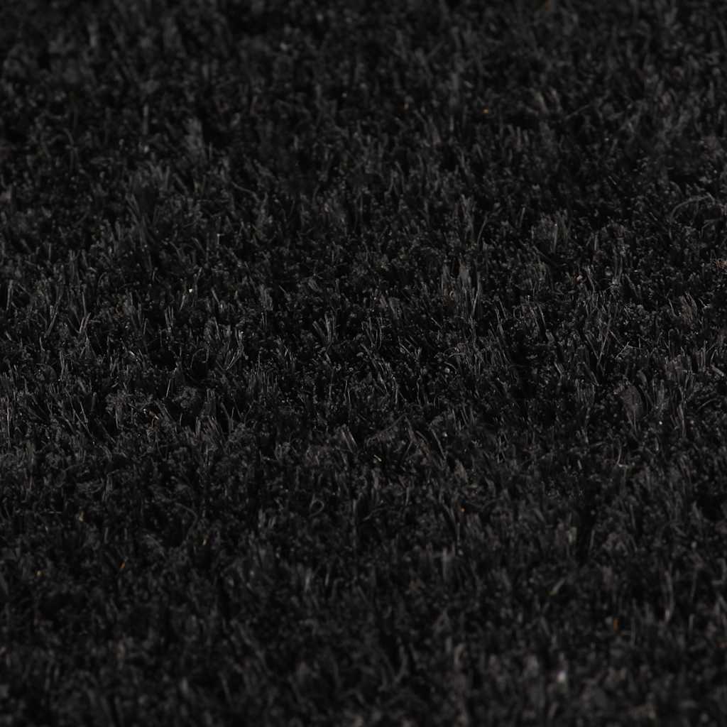 Door Mat Black 80x100 cm Tufted Coir