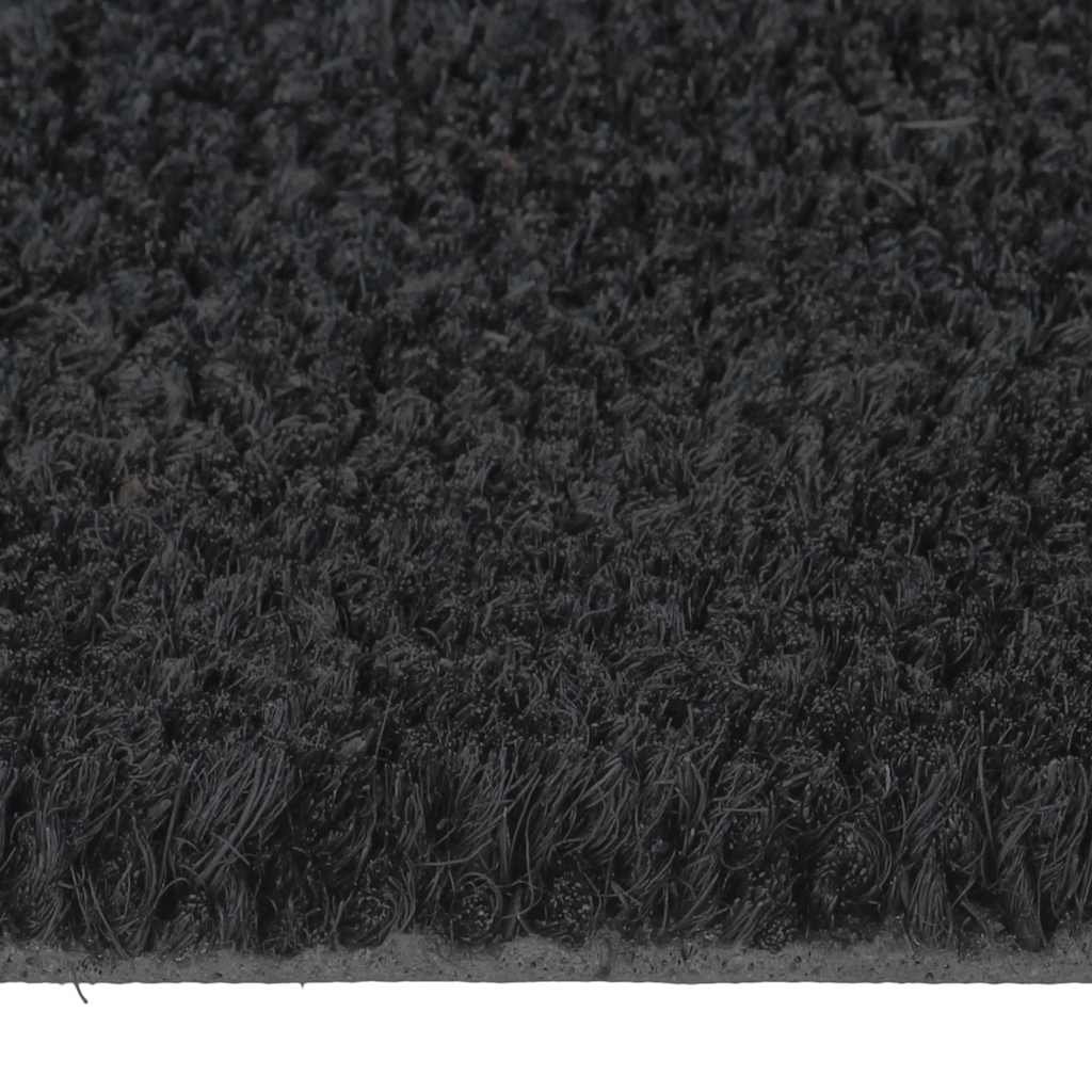 Door Mat Black 90x150 cm Tufted Coir