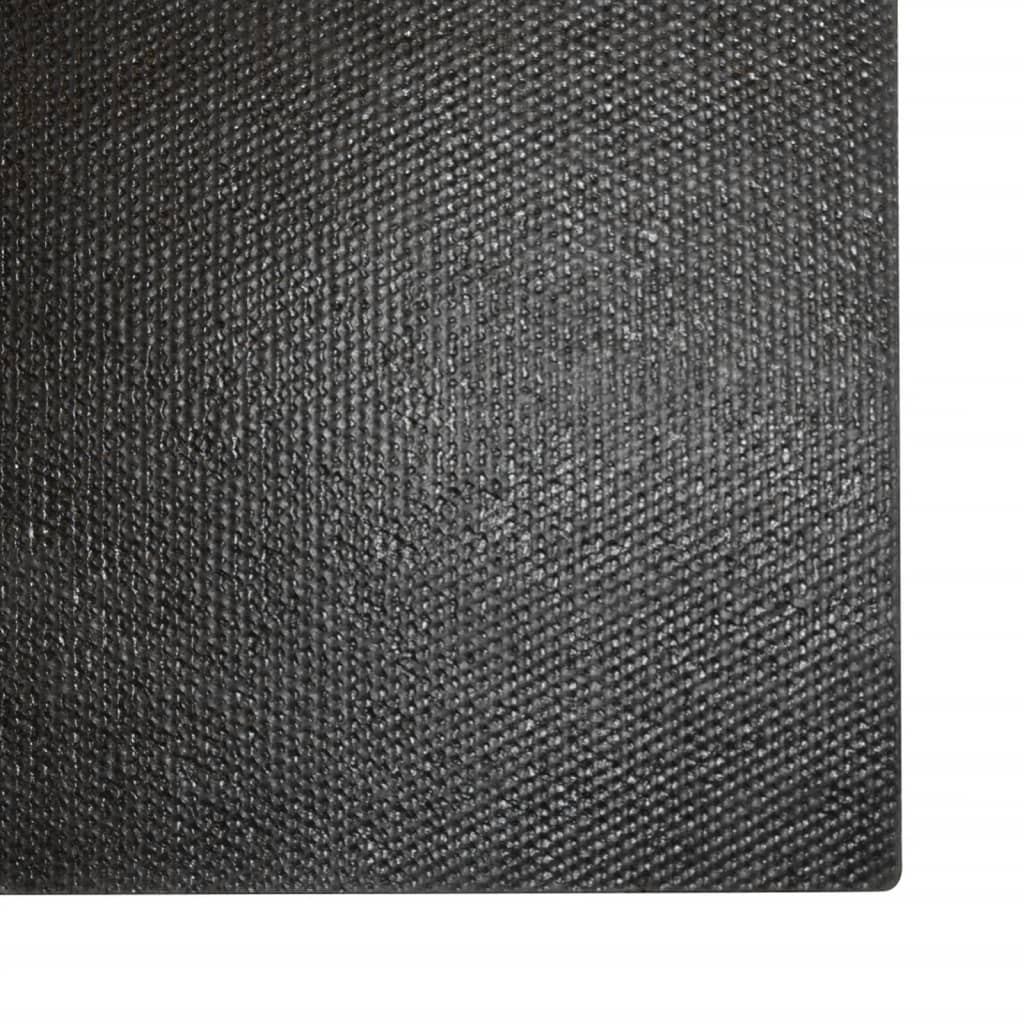 Door Mat Black 100x200 cm Tufted Coir