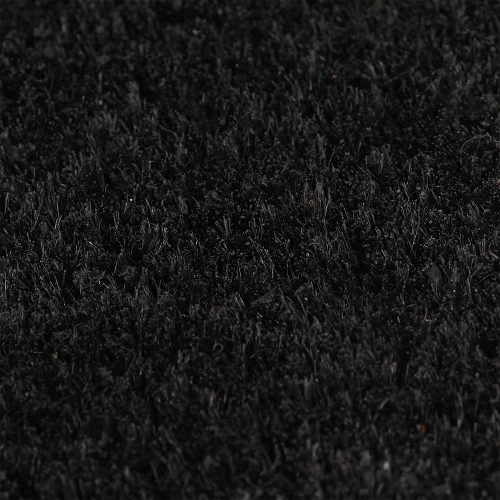 Door Mat Black 100x300 cm Tufted Coir