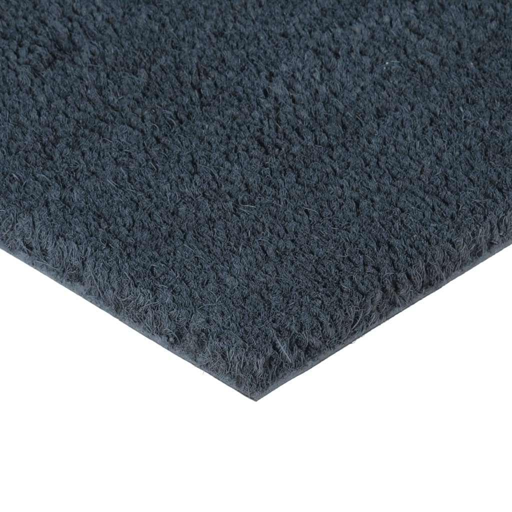 Door Mat Dark Grey 40x60 cm Tufted Coir