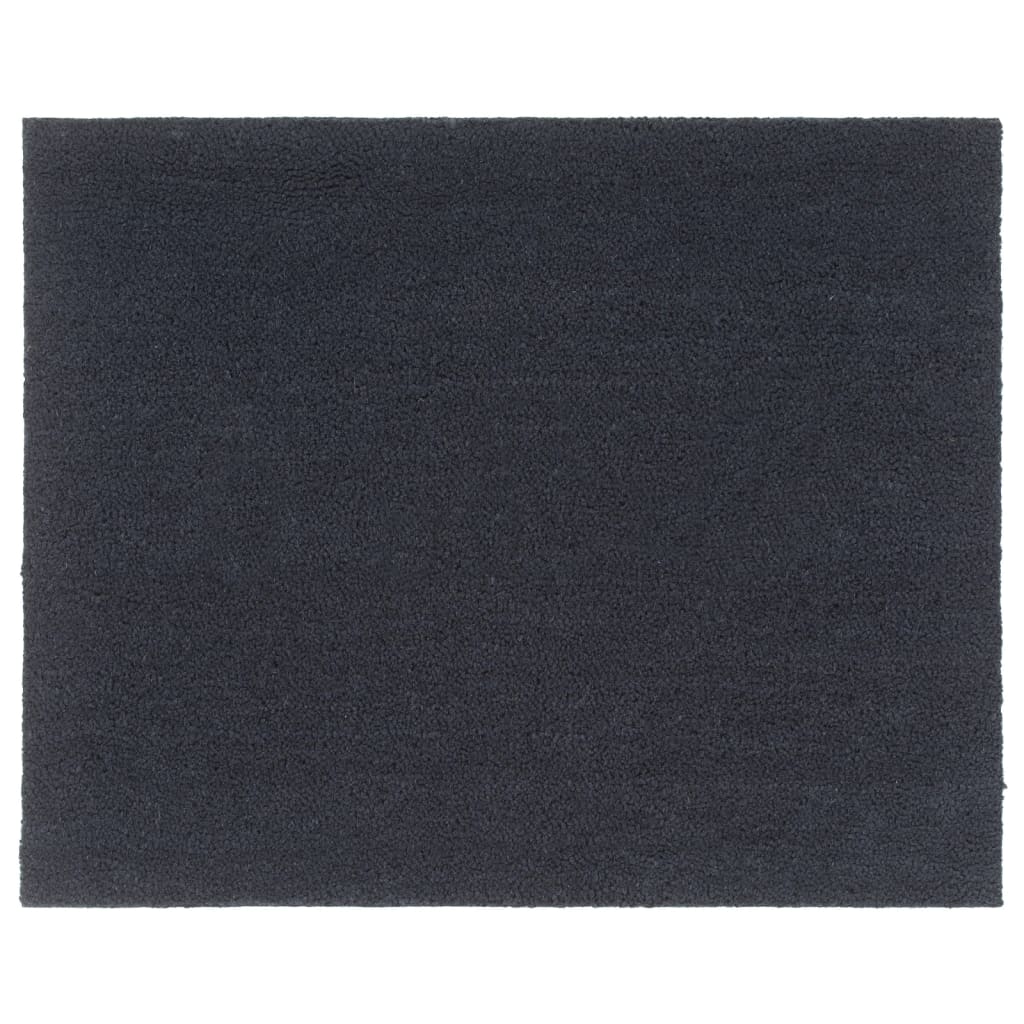 Door Mat Dark Grey 80x100 cm Tufted Coir