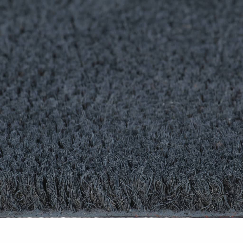 Door Mat Dark Grey 80x100 cm Tufted Coir