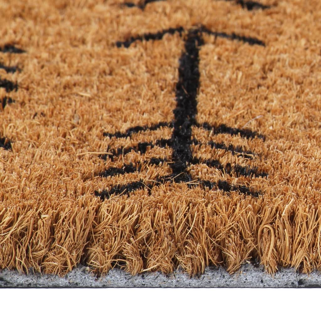 Door Mat Natural 45x75 cm Tufted Coir