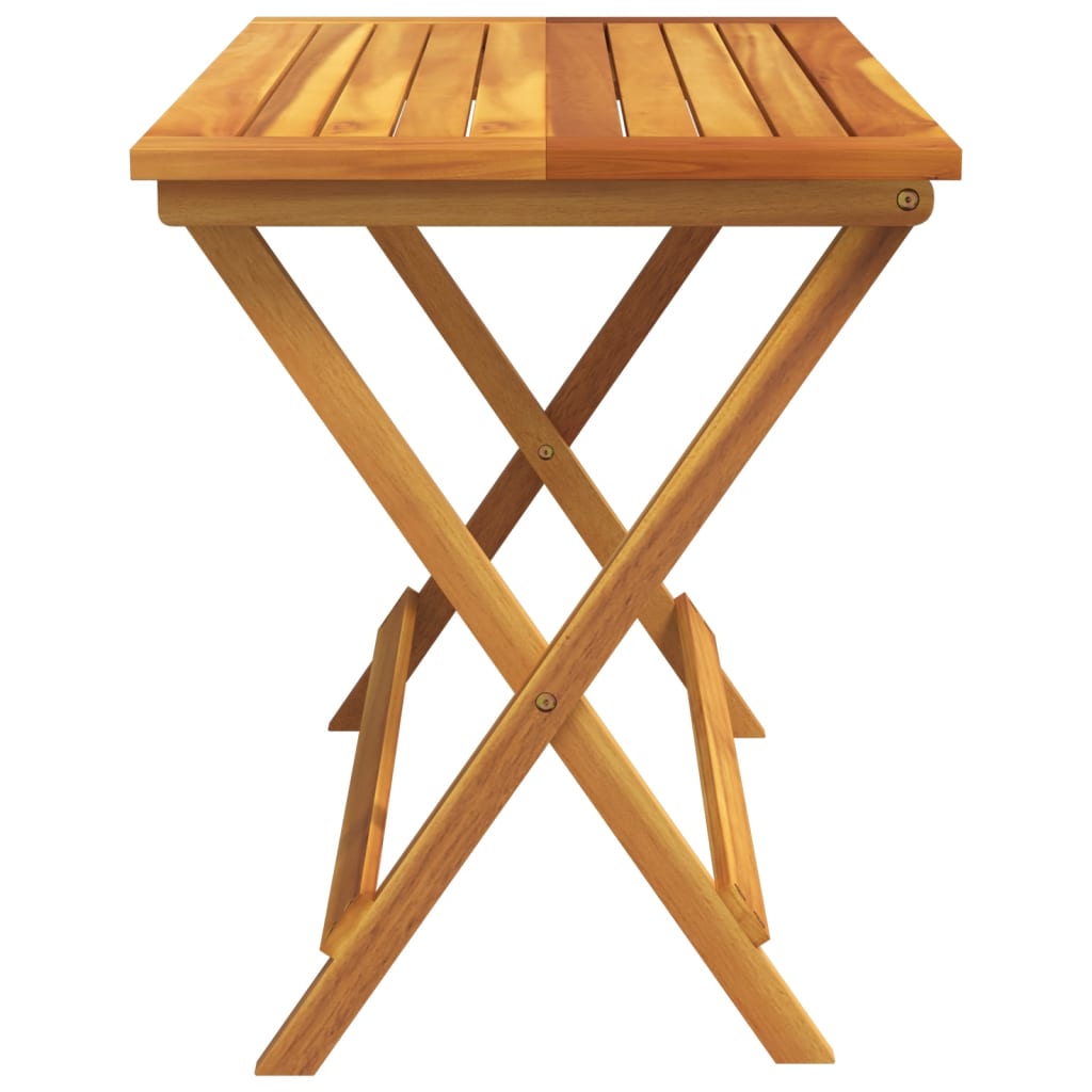 Folding Garden Table 90x52,5x65 cm Solid Wood Acacia