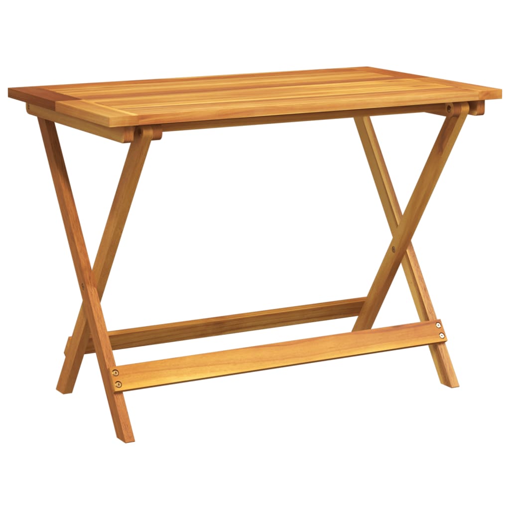 Folding Garden Table 90x52,5x65 cm Solid Wood Acacia