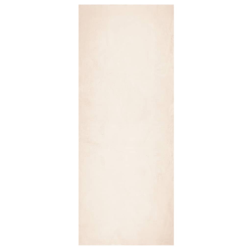 Rug HUARTE Short Pile Soft and Washable Beige 80x200 cm