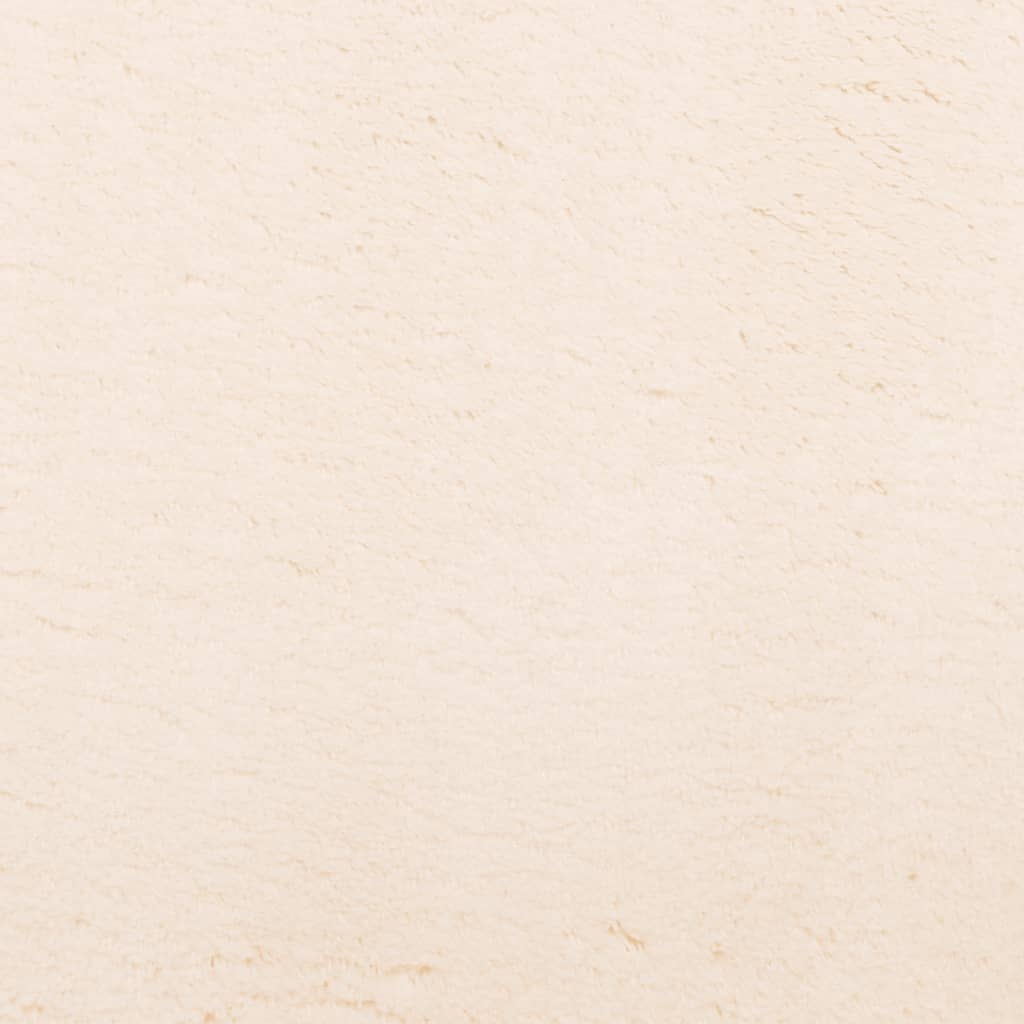 Rug HUARTE Short Pile Soft and Washable Beige 80x200 cm