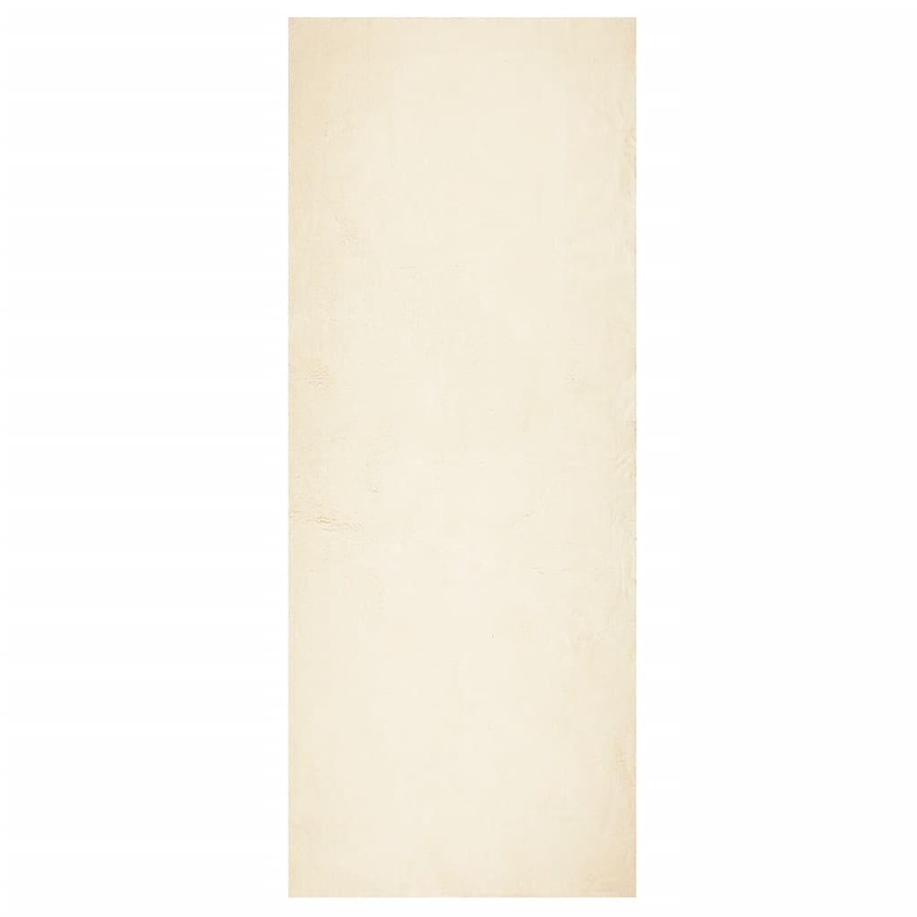 Rug HUARTE Short Pile Soft and Washable Cream 80x200 cm