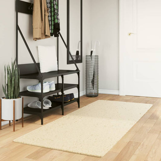 Rug HUARTE Short Pile Soft and Washable Cream 80x200 cm