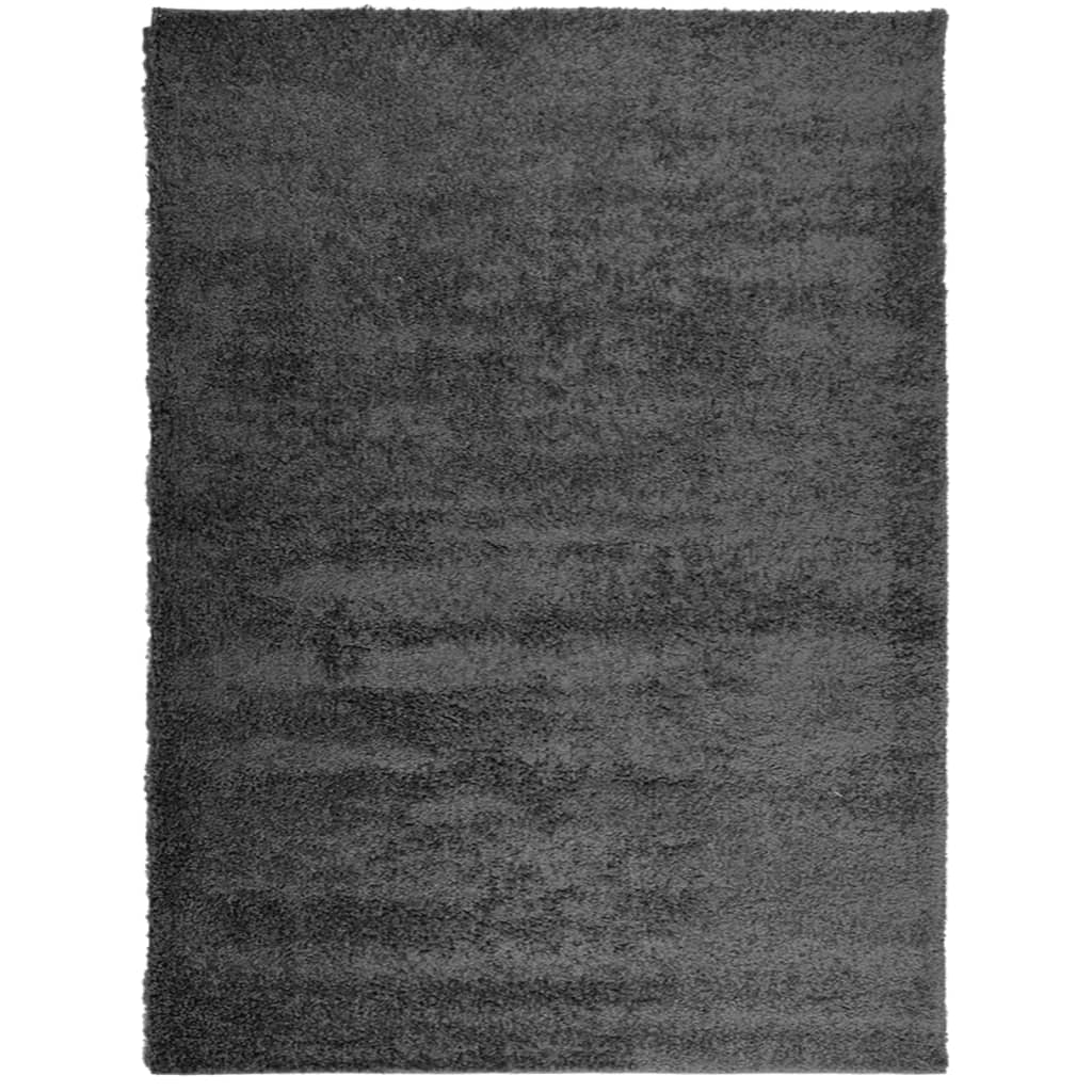 vidaXL Shaggy Rug PAMPLONA High Pile Modern Anthracite 300x400 cm