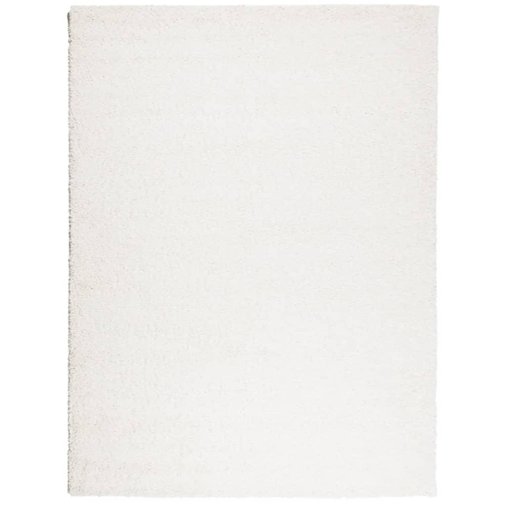 vidaXL Shaggy Rug PAMPLONA High Pile Modern Cream 300x400 cm