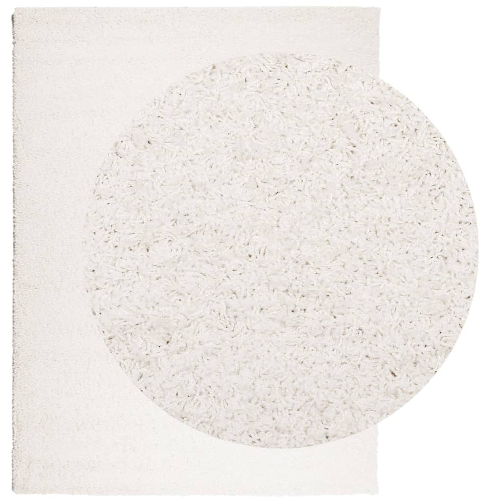 vidaXL Shaggy Rug PAMPLONA High Pile Modern Cream 300x400 cm