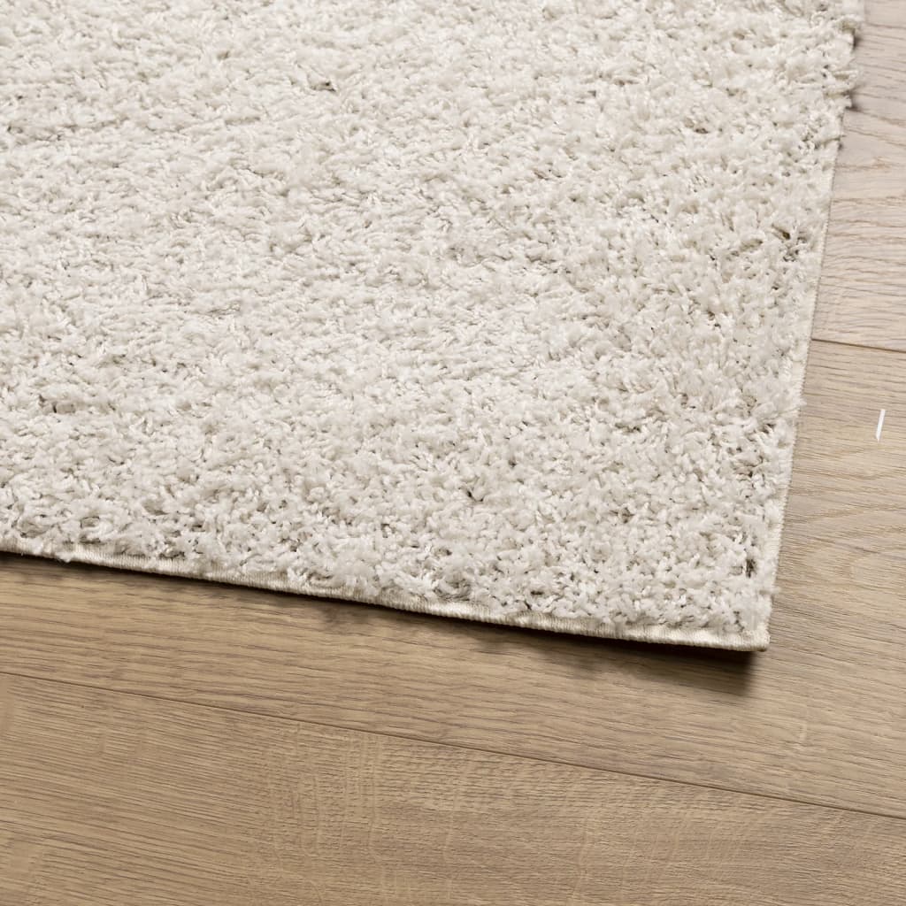 vidaXL Shaggy Rug PAMPLONA High Pile Modern Cream 300x400 cm