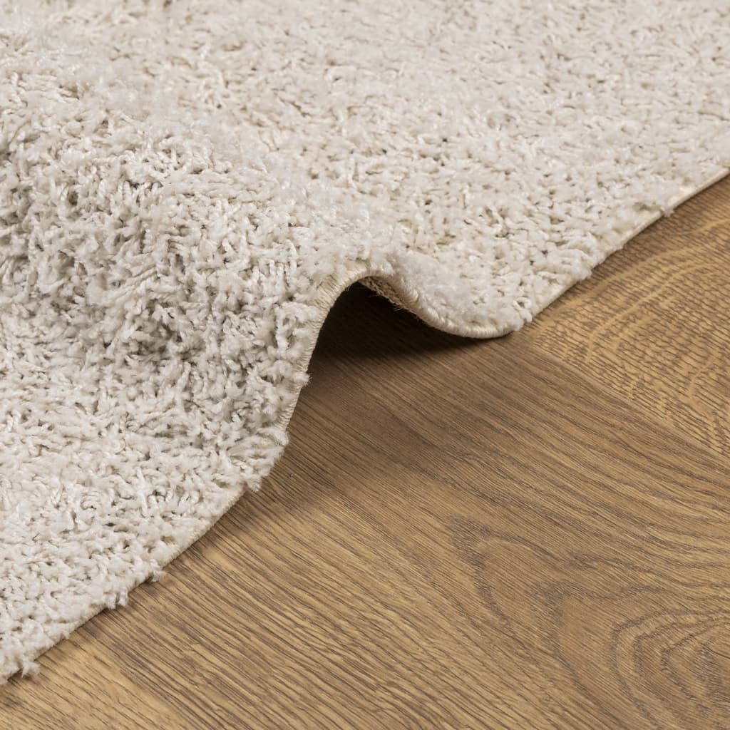 vidaXL Shaggy Rug PAMPLONA High Pile Modern Cream 300x400 cm