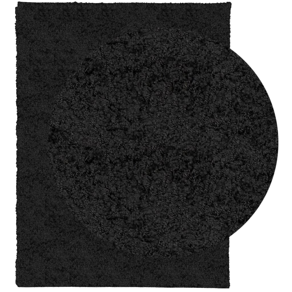 vidaXL Shaggy Rug PAMPLONA High Pile Modern Black 300x400 cm