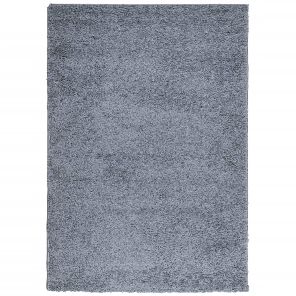 vidaXL Shaggy Rug PAMPLONA High Pile Modern Blue 120x170 cm