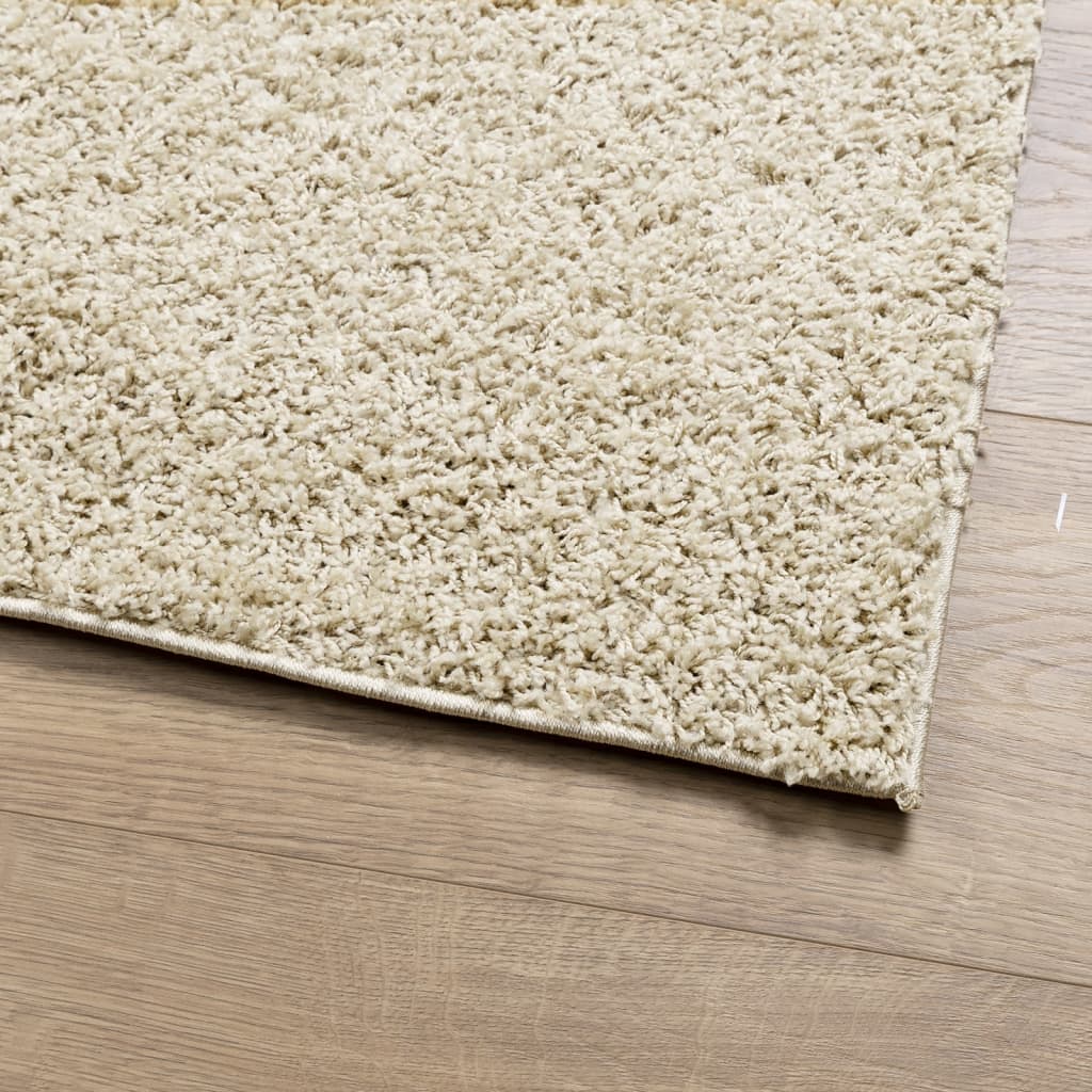 vidaXL Shaggy Rug PAMPLONA High Pile Modern Gold 60x110 cm