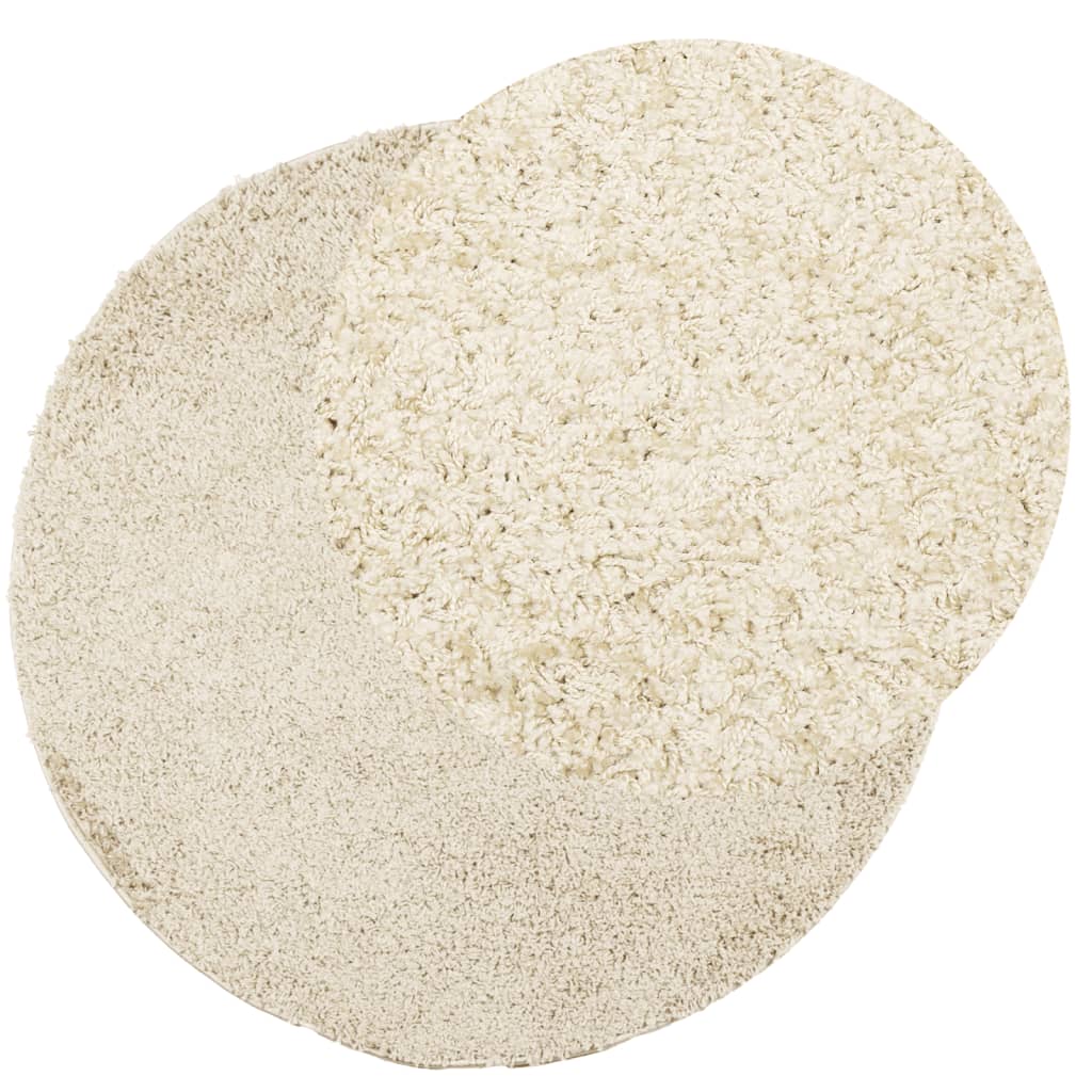 Shaggy Rug PAMPLONA High Pile Modern Gold Ø 160 cm