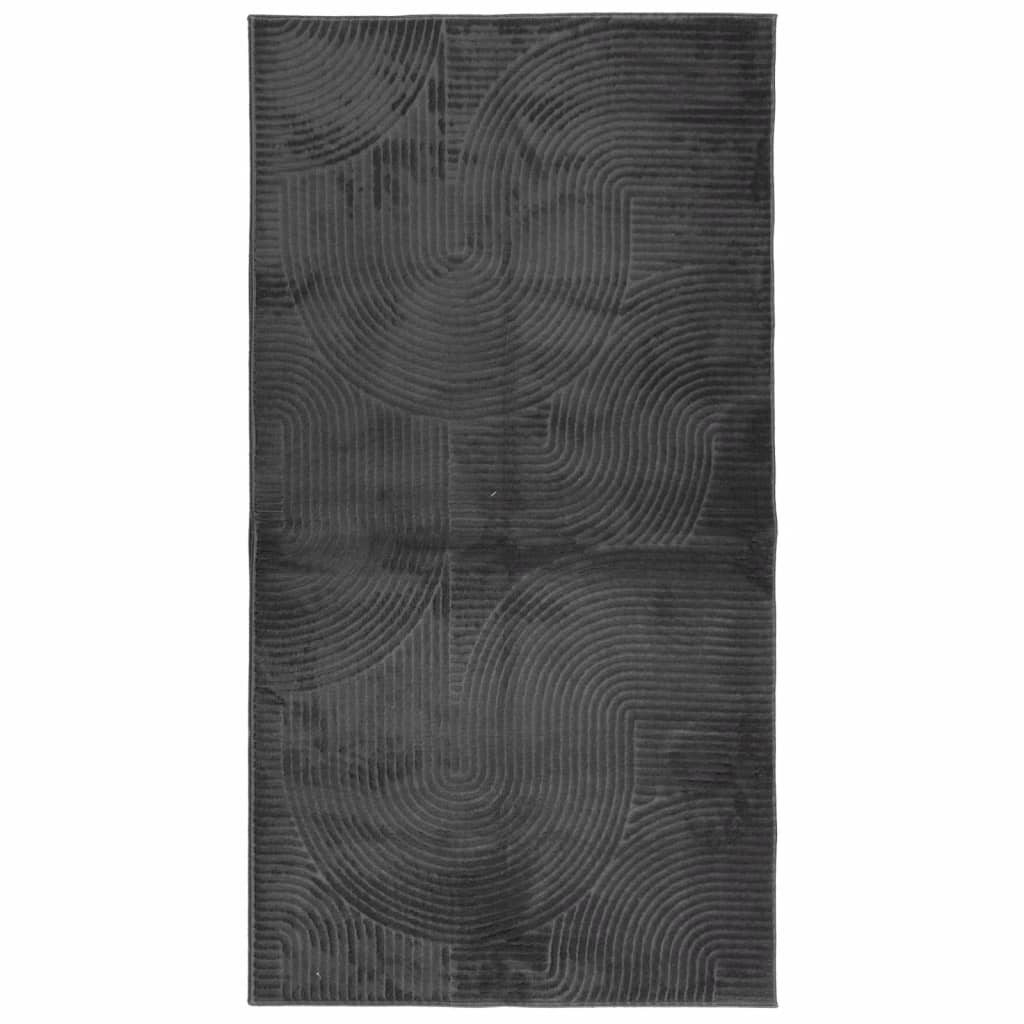 vidaXL Rug IZA Short Pile Scandinavian Look Anthracite 80x150 cm