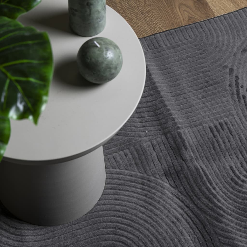 vidaXL Rug IZA Short Pile Scandinavian Look Anthracite 80x150 cm