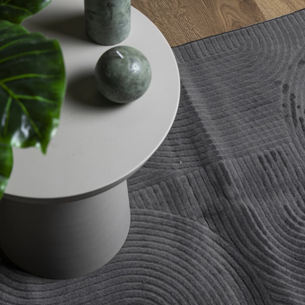 vidaXL Rug IZA Short Pile Scandinavian Look Anthracite 100x200 cm