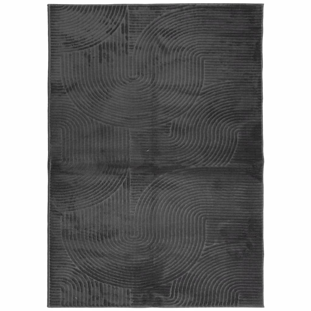 Rug IZA Short Pile Scandinavian Look Anthracite 240x340 cm