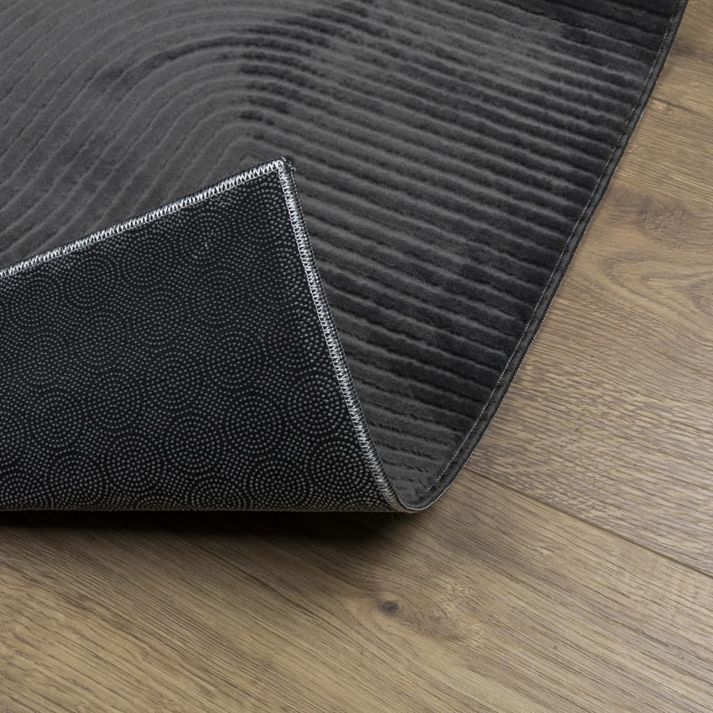 Rug IZA Short Pile Scandinavian Look Anthracite 240x340 cm