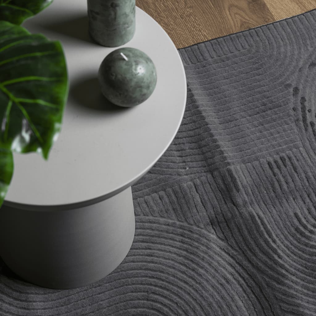 Rug IZA Short Pile Scandinavian Look Anthracite 240x340 cm