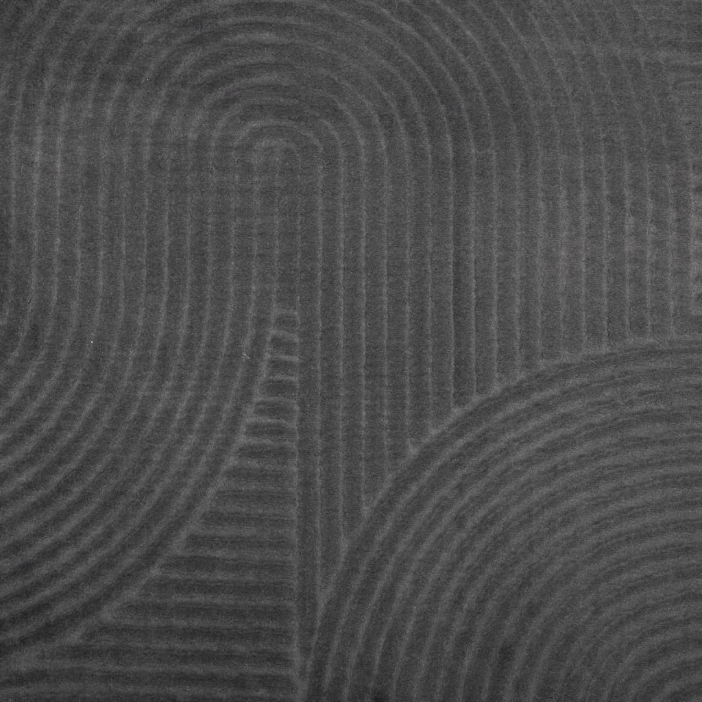 Rug IZA Short Pile Scandinavian Look Anthracite 240x340 cm