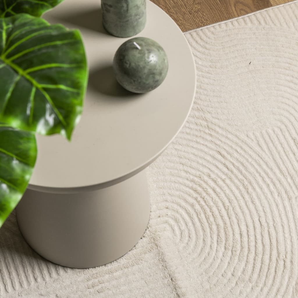 Rug IZA Short Pile Scandinavian Look Cream 80x150 cm
