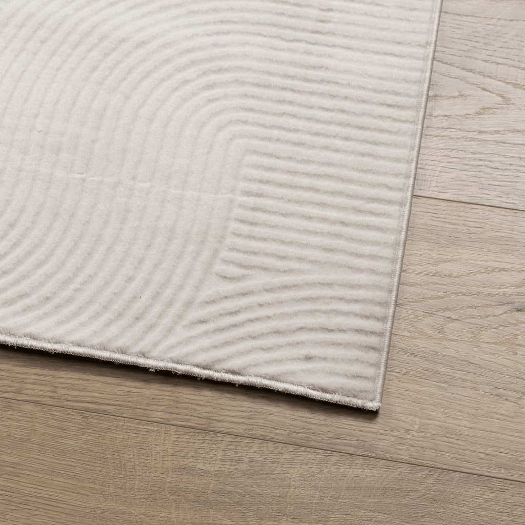 vidaXL Rug IZA Short Pile Scandinavian Look Cream 240x340 cm